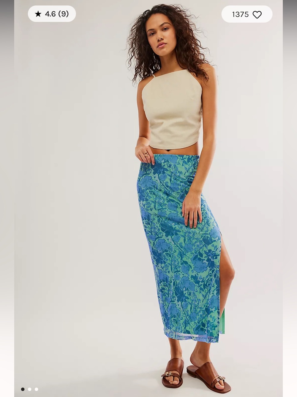 Free People Rosalie Mesh Skirt
